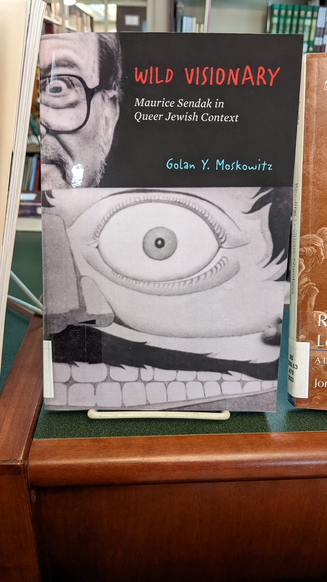 mskatz's tweet photo. Spied this week at the @RRC_edu /@ReconJudaism library: "Wild Visionary: Maurice Sendak in Queer Jewish Context" by @golanmoskowitz https://t.co/6dus9ejIcr