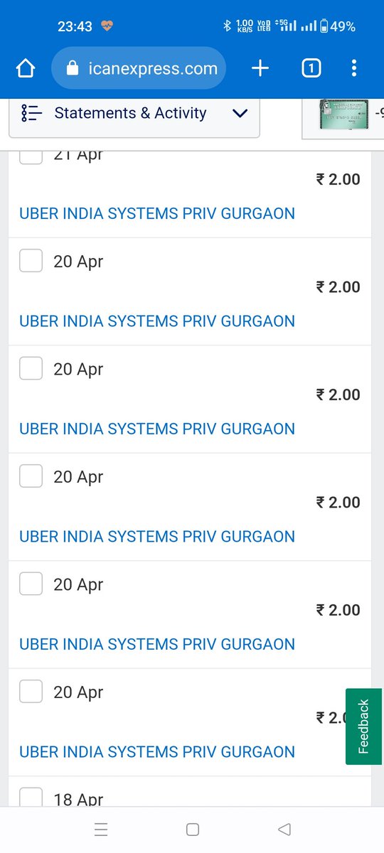 panchal1986's tweet photo. @UberINSupport Hi ,
I have send personal msg to you but no response on my query.During addition of AmEX card as payment option you charged me Rs 2 as it used for authentication purpose and will be returned later.But still these amount is not reversed in my Amex. Total 16 RS https://t.co/y22t1HiHRZ