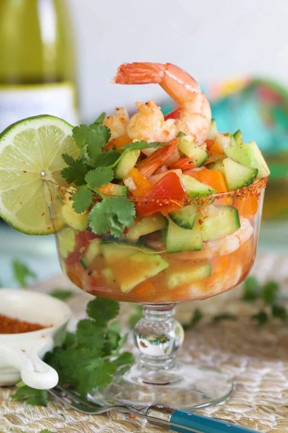 jossigerald_0's tweet photo. Nothing beats a refreshing Mexican Shrimp Cocktail and grilled salmon for lunch! 🍤🐟 #HealthyEating #Foodie https://t.co/UIZ8o1WSqn