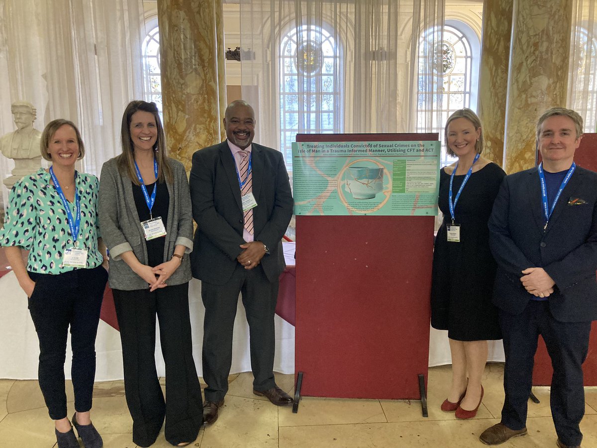 cwebster75's tweet photo. @IslePrison @HoustonAileen @theforensicpsy1. We are excited to present new initiatives to be implemented on the Isle of Man at the Nota conference. #traumainformed #progression #compassionfocussedtherapy https://t.co/I35oxT9BoO