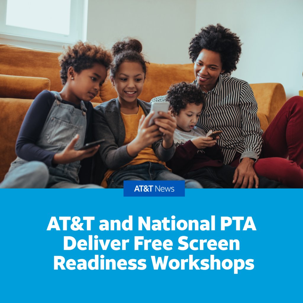 ATTNEWS's tweet photo. .@ATT and @NationalPTA are providing families with resources to create healthy digital habits. The partnership focuses on empowering &amp; connecting parents, as many cite technology as a challenge.

Bookmark https://t.co/kSvQIkZoBp to learn about Ready, Tech, Go! Workshops &amp; more. https://t.co/J9IzDXU4TB