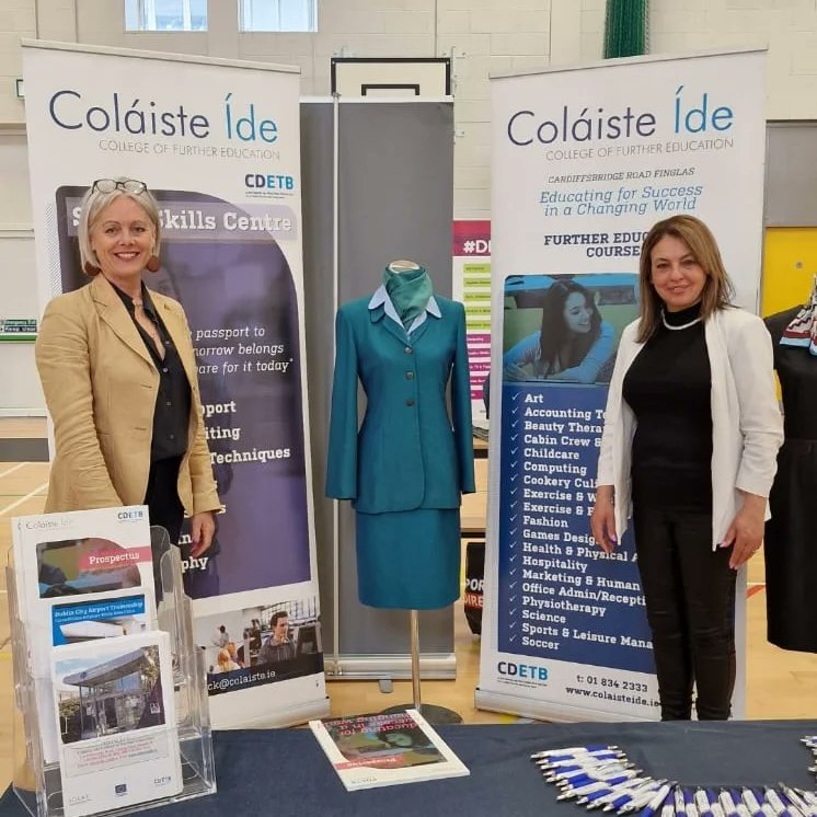 FETCollegeIde's tweet photo. Delighted to be part of the Careers night at @loretobalbriggan with Una Griffin, Course Director of Travel, Tourism and Cabin Crew and Lisa Bohan, Deputy Principal. 

#applynow at https://t.co/7CKZSmzf62

#cabincrewcourses #traveltourismcourses https://t.co/x7ERsZp2rS