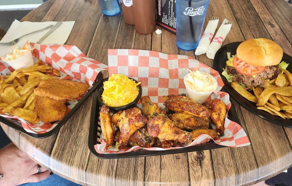 Looking for a restaurant with enough variety to please your whole group? A recent trip to <a href="/gatheraroundbbq/">Gather Around BBQ</a> resulted in three very different orders... and three happy, satisfied customers (and that's just a fraction of their menu)! Shown here, fish and ch… instagr.am/p/CryhSd-R7Yq/