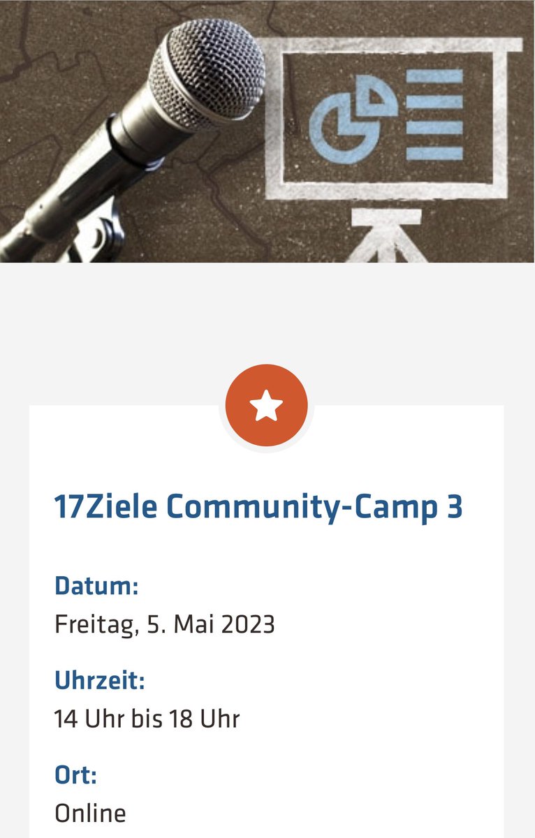 #Barcamp zu #intrapreneurship und Veränderung von Unternehmen von innen.

5. Mai 14 Uhr virtuelles Community Camp <a href="/EngGlobal/">Engagement Global</a> 

Impuls
<a href="/KBuchgeister/">Katharina Buchgeister</a> <a href="/InnerGreenDeal/">Inner Green Deal</a>  &amp; Andrea Scholz <a href="/vodafone/">vodafone</a> Team Green 
mod <a href="/trng05/">ngtrng05</a> &amp; <a href="/wilmahartenfels/">Wilma Hartenfels</a> 

lnkd.in/dRDbkr7X
#17Ziele