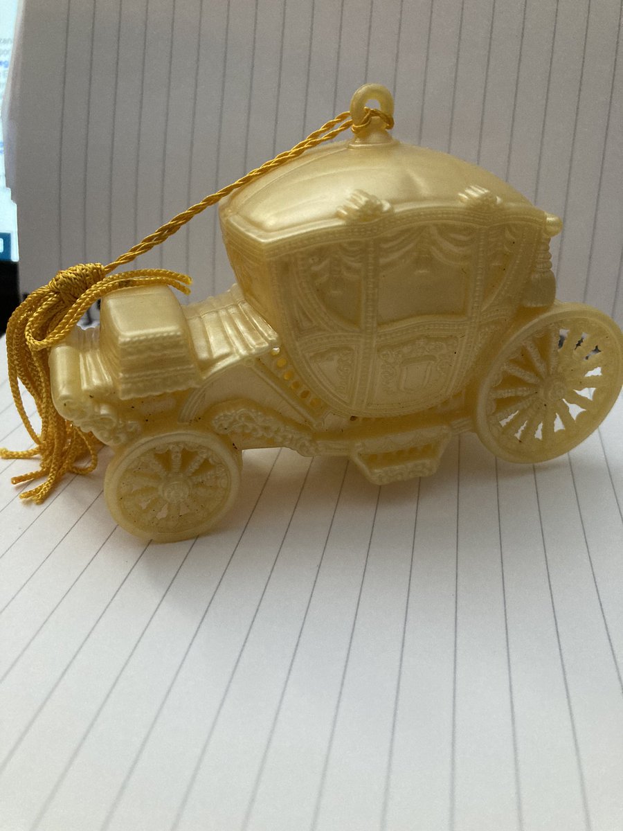 farzana_chaudry's tweet photo. Mum was an Avon lady in the late 70s… early 90s 
Mercifully she never threw out the plastic pomanders that were in vogue in the 80s
👉🏽The Cinderella Pomander Coach circa early 80s
👉🏽Resides in my wardrobe stuffed full of moth balls
#kitsch #goldstatecoach https://t.co/J8gaki5AE3