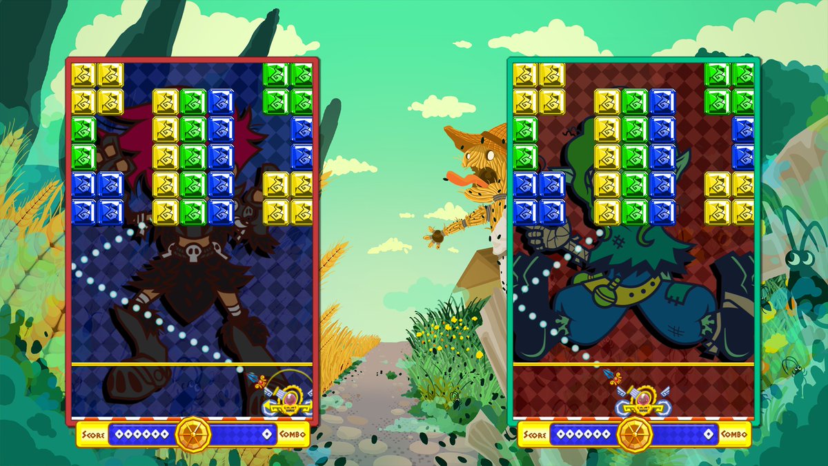 Route5Games's tweet photo. Los diálogos lo escribimos en ingles pero no se dejen engañar Gematombe es 100% Chileno, y ya esta disponible tanto en Steam como en consolas, si les gustan los juegos de puzzle como Puyo o Puzzle Bobble no duden en probarlo #VGCWeek🇨🇱 https://t.co/dihJr1zpSs
