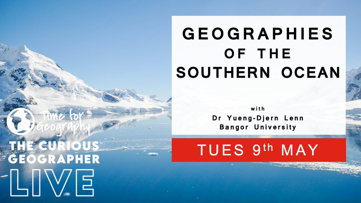 Join me & @timeforgeog on Tues 9th 6PM as I chat to @YuengP from @BangorUni about the importance of the Southern Ocean. Great for AQA Geographers - global commons and anyone interested in oceans, climate change and ecosystems #geographyteacher Link timeforgeography.co.uk/videos-contain…