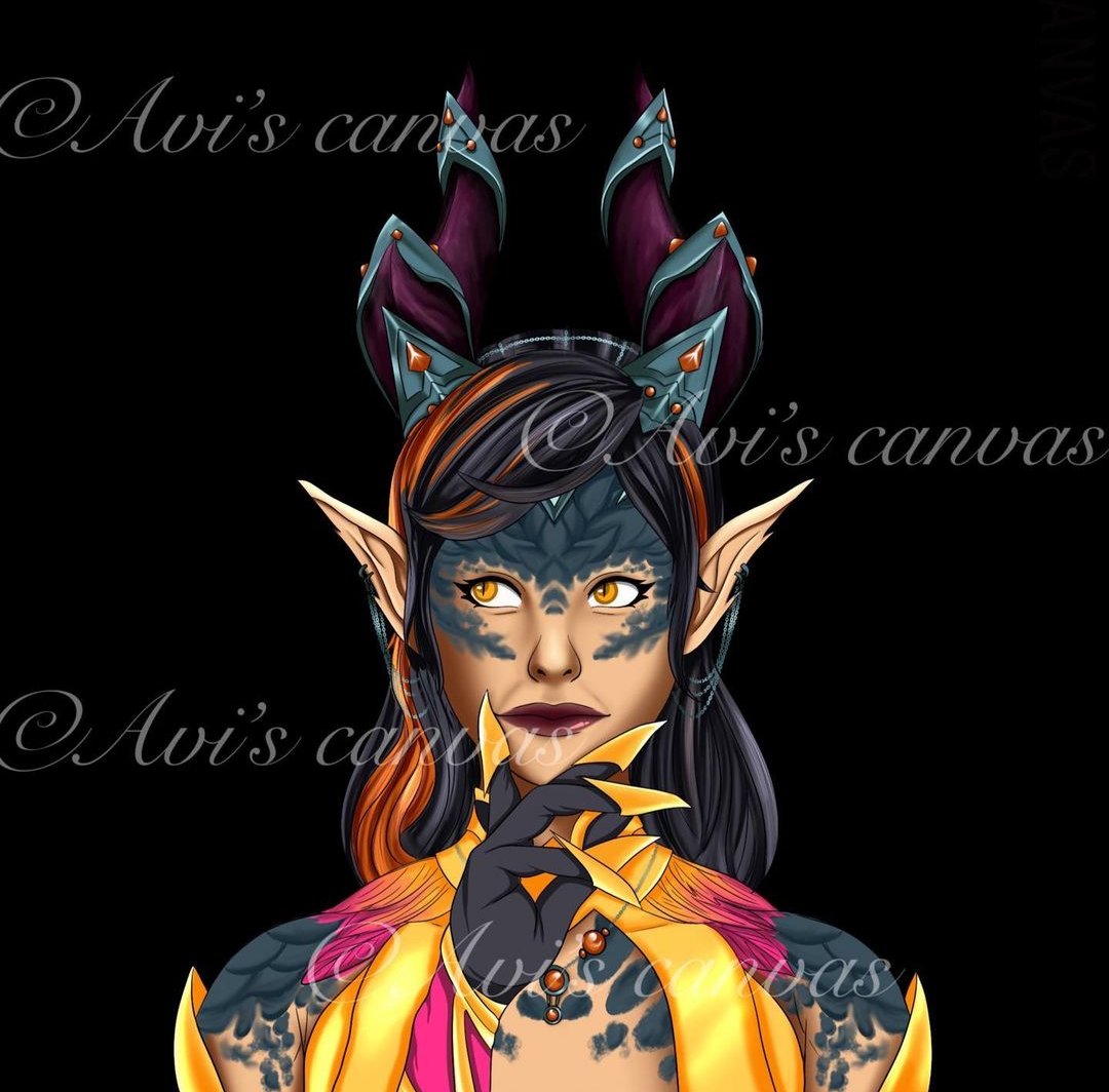 Avi_canvas's tweet photo. Seraz, a lovely dracthyr commission for @ryf772 on discord! 

It’s been a while since I was here. From trying to test ways to AI proof my art to creating my own website (still wip lol) and experimenting with different topics, I had a lot going on behind the scenes. https://t.co/ScIZ1vGnjJ