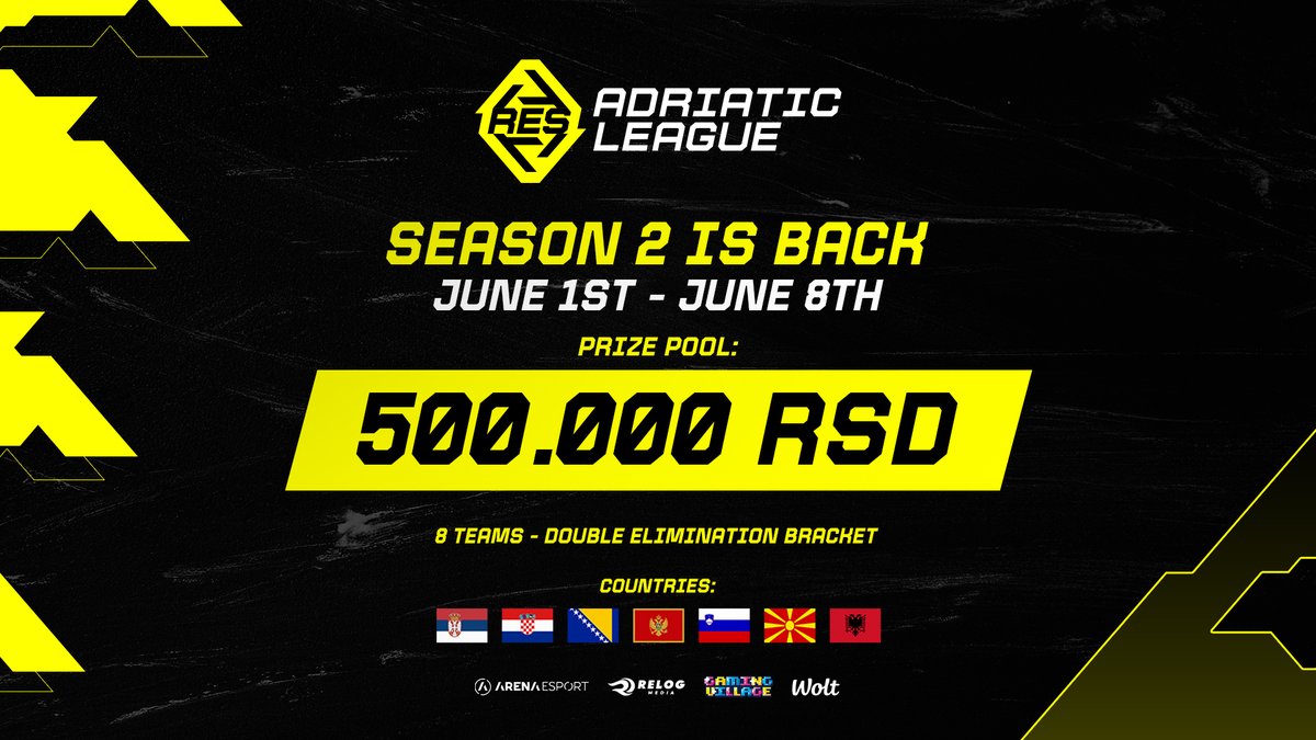 REScircuit_EN's tweet photo. New season - new chance to qualify for #ESLConference!🤯

More info about the open qualifiers in a few days.

#RESCSGO | @RelogMedia https://t.co/6siTHl0exF