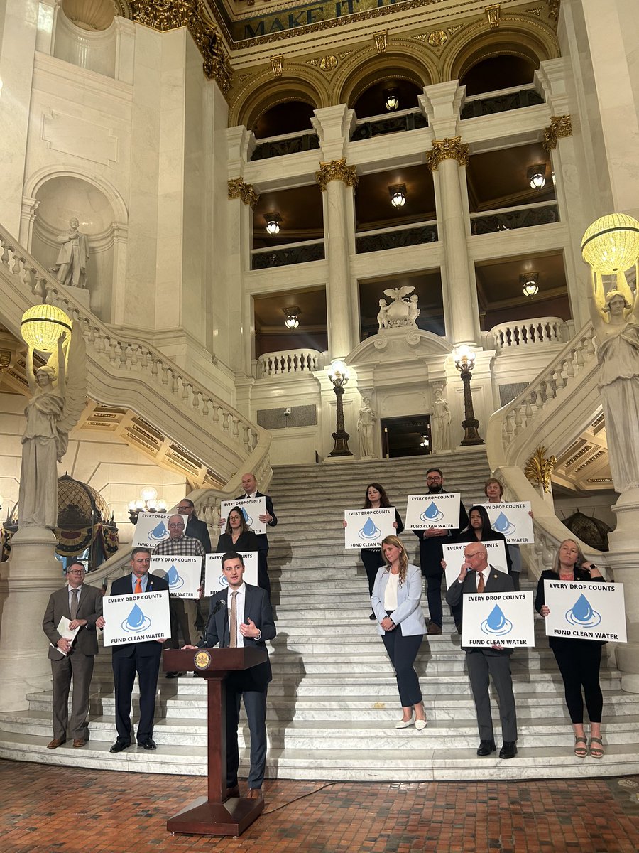 DelRivCoalition's tweet photo. The Coalition staff joined @ChooseCleanH2O, @PennFuture & environmental partners from across PA to urge lawmakers to invest in clean water & to codify the Office of Environmental Justice. #PACleanWaterWeek https://t.co/g0QTpA6ZuP