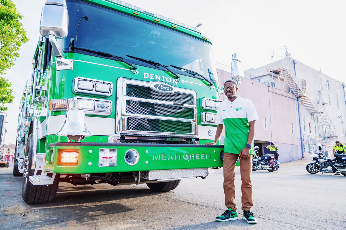 iamTomp's tweet image. Grateful for the opportunity to work with @DentonFireDept and @MeanGreenSports on designing this special project. Excited to have the Mean Green E3 servicing the community for years to come! #GMG #TakeFlightUNT