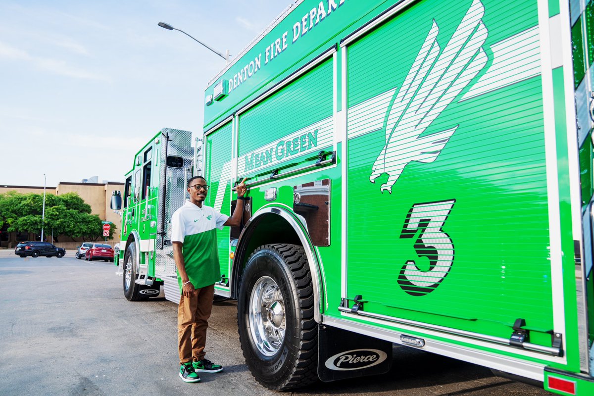iamTomp's tweet image. Grateful for the opportunity to work with @DentonFireDept and @MeanGreenSports on designing this special project. Excited to have the Mean Green E3 servicing the community for years to come! #GMG #TakeFlightUNT