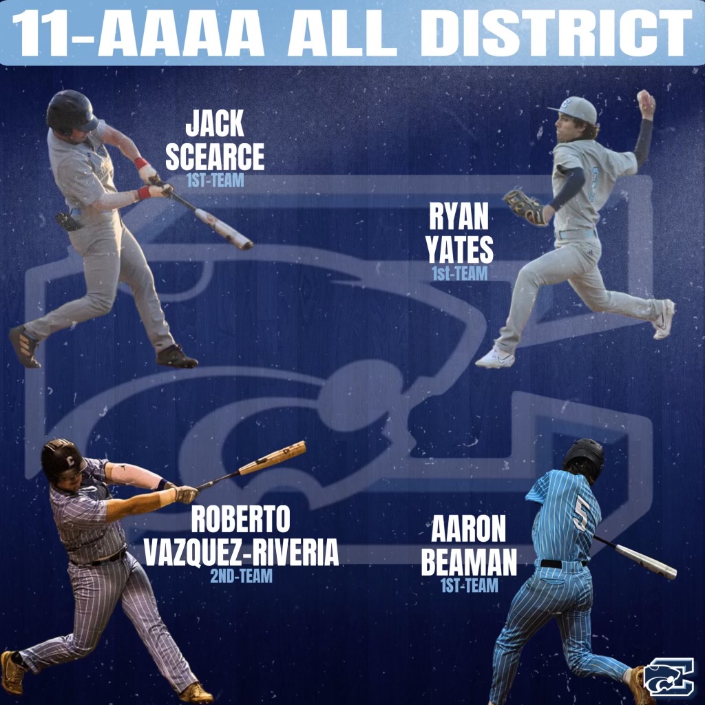 Centennial Cougar Baseball Diamond Club (@chscougardc) on Twitter photo 📢🥳 Congratulations to <a href="/AaronBeaman05/">Aaron Beaman</a> <a href="/JackScearce_8/">Jack Scearce</a> <a href="/RyanYates_31/">Ryan Yates</a> on being named 1st team All District & <a href="/Robvaz35/">Roberto Vazquez</a> named 2nd team All District📢🥳 📢🥳 Congratulations to <a href="/AaronBeaman05/">Aaron Beaman</a> <a href="/JackScearce_8/">Jack Scearce</a> <a href="/RyanYates_31/">Ryan Yates</a> on being named 1st team All District & <a href="/Robvaz35/">Roberto Vazquez</a> named 2nd team All District📢🥳