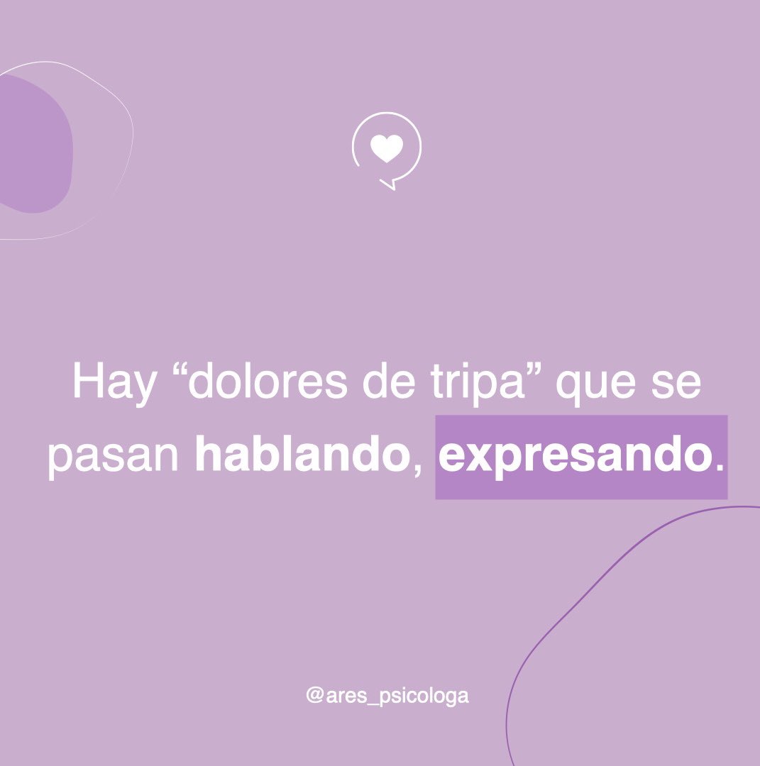 ares_psicologa's tweet photo. Dolores de tripa.

Expresar, sea en el formato que sea, es terapéutico. El cuerpo habla lo que nosotros callamos. Échale un cable, y no te lo quedes dentro 💜

#emociones #psicosomatizar #somatizaciones #psicologia #reflexiones #terapiaonline #psicoterapia #ares_psicologa https://t.co/Ex6RBRb8w7