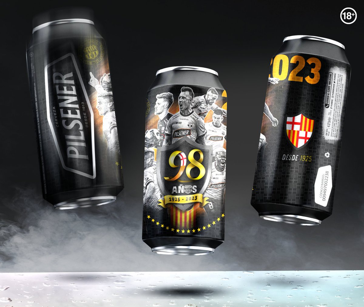 PilsenerEcuador's tweet photo. 98 años de triunfos, hazañas y de ser el Ídolo del Ecuador. 💛🇪🇨 

Cita este tuit con tu mejor recuerdo de @BarcelonaSC y participa por una de las latas conmemorativas edición limitada de Pilsener. 🤩

¡Salud Ídolo! 🍻 https://t.co/foMjyrx5qk