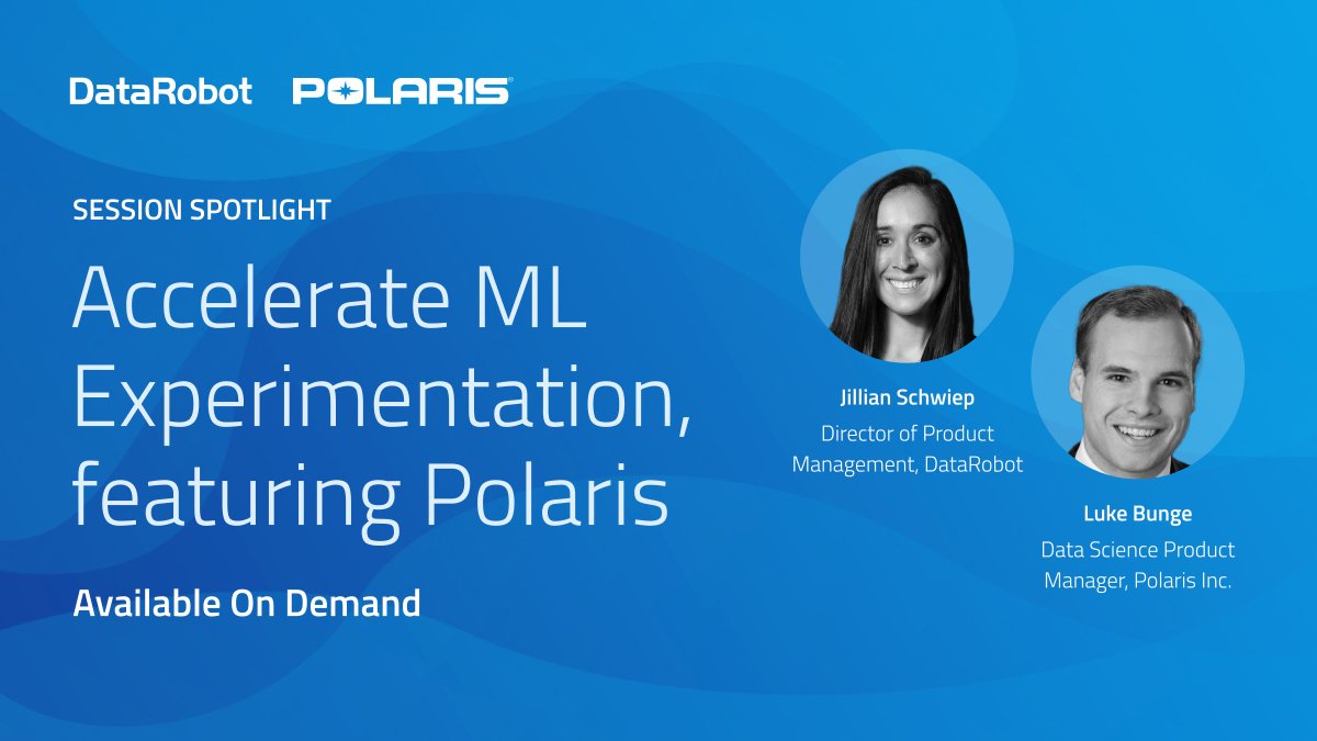 DataRobot's tweet photo. 🧠  Want to find out how to help your AI teams collaborate easily and rapidly speed up #ML experimentation? Check out our on-demand session from the DataRobot AI Platform 9.0 launch to explore #ValueDrivenAI and much more. Watch now:

https://t.co/uON1moh2IE https://t.co/hhLnNED7P1