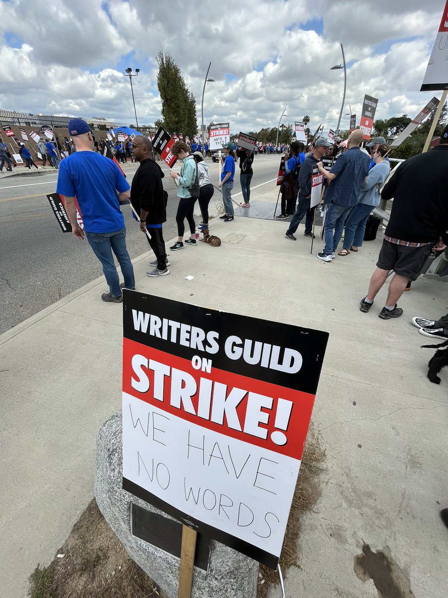 xhurwitz's tweet image. Today’s sign #wgastrong