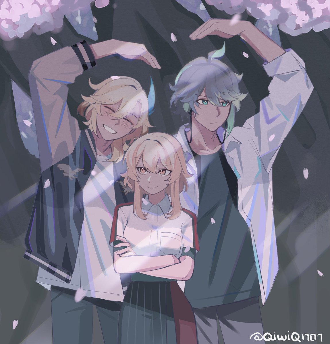 Genshin Impact x Link Click crossover

#Kaveh #Lumine #Alhaitham