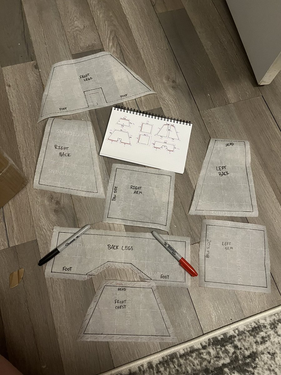 Childhood stuffed bear falling apart? You could pay $350 to a company or simply spend HOURS of your time and sanity measuring and creating a new pattern for FREE

Oh yeah also I don’t have a sewing machine and have never done a project like this before. What could go wrong??
