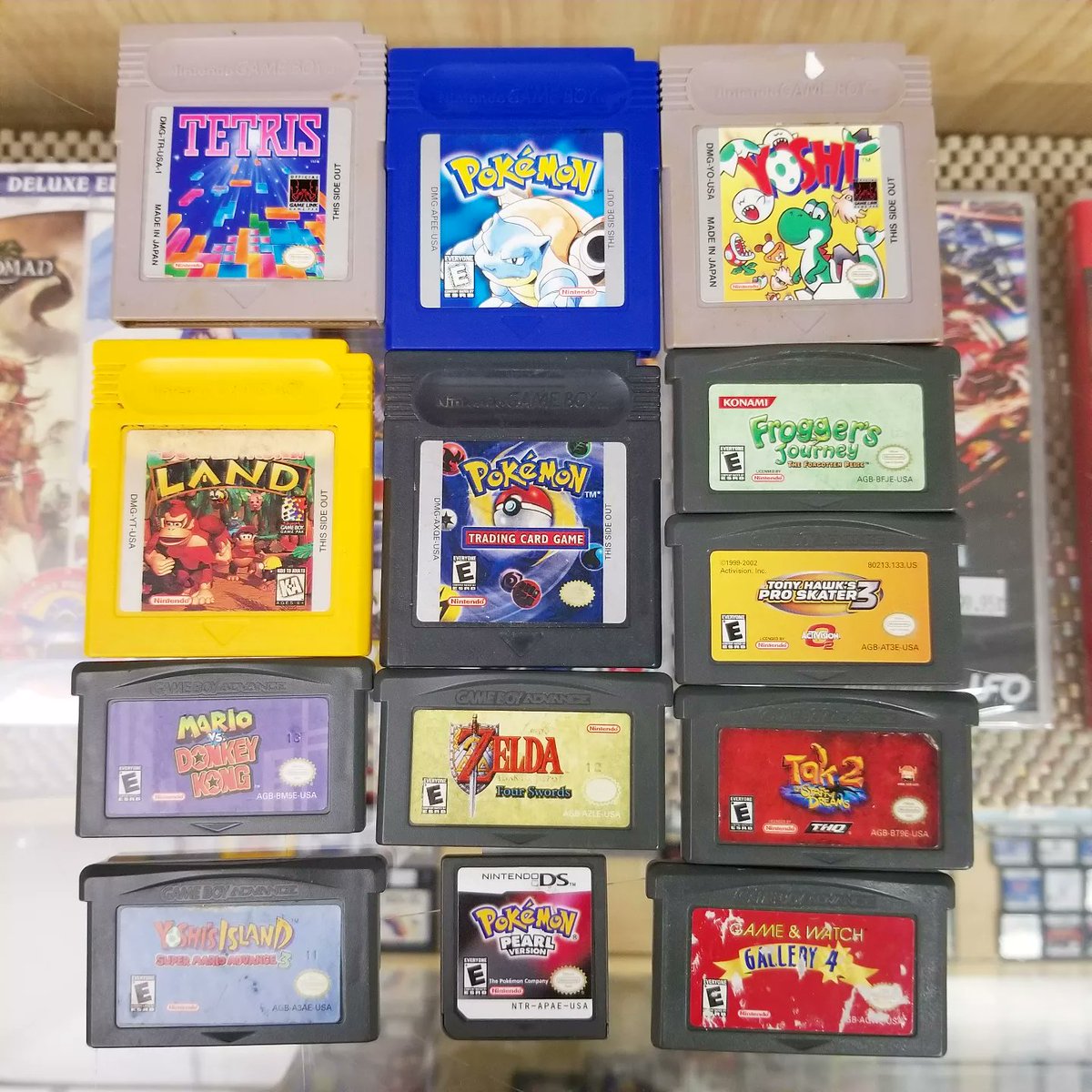 Game_Realms's tweet photo. We got #Nintendo #Gameboy #Gameboydvance #videogames in stock at Game Realms in Burbank California!
We ship in USA
#GBA #Pokemon #DonkeyKong #Frogger #Tetris
#LegendofZelda #Zelda #Mario #SuperMarioBros #SuperMariomovie #Yoshi #YoshisIsland #TonyHawk #TonyHawksProskater #Tak2 https://t.co/jmHSpK4F5J