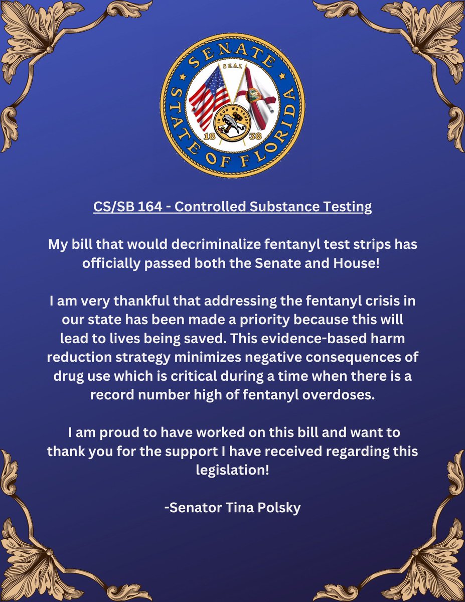 Very proud to have passed this bill.  Once signed, it will save lives. Thank you <a href="/CHunschofsky/">Christine Hunschofsky</a> <a href="/aronberg/">Dave Aronberg</a>