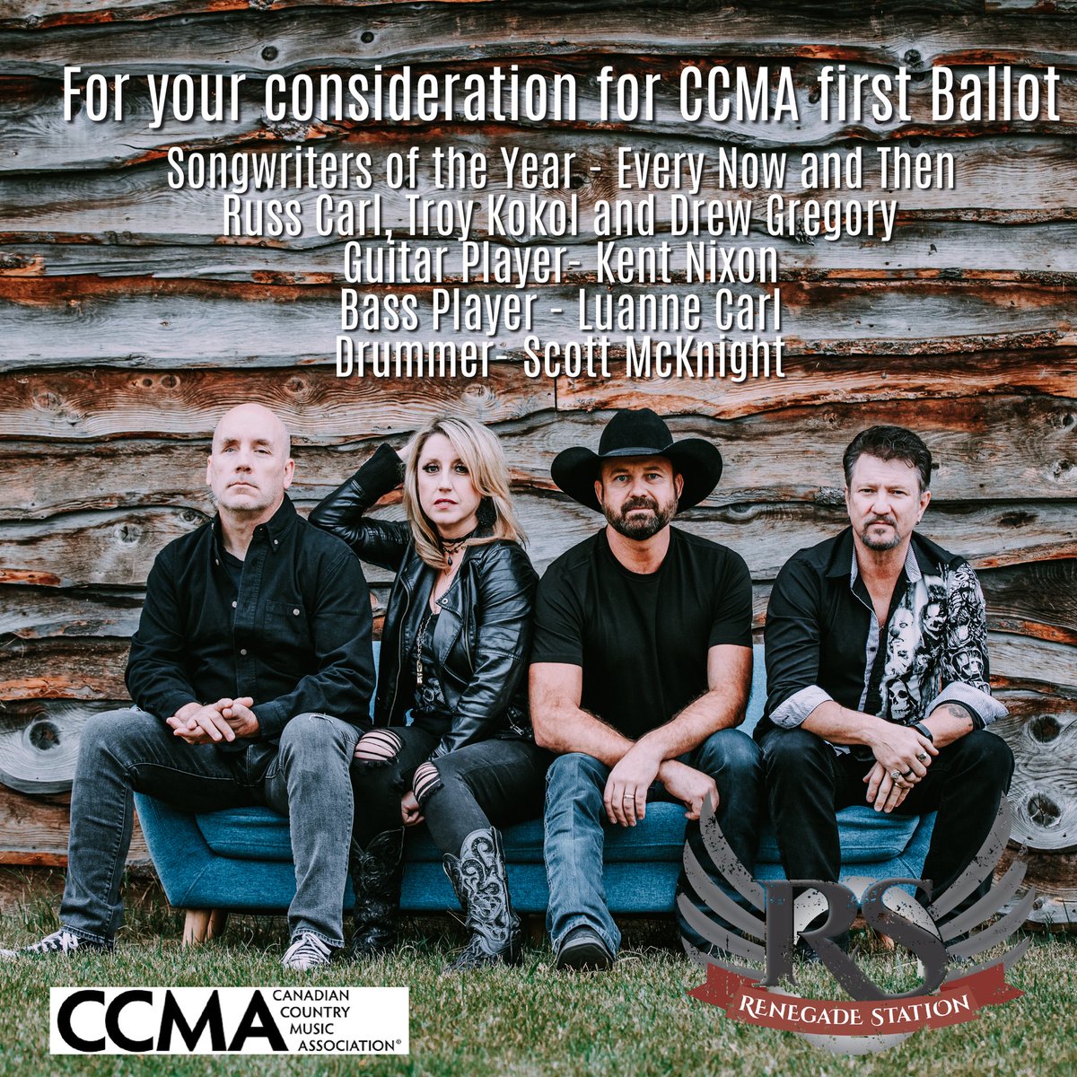 If you are a voting member of the @ccmaofficial we would be so honoured if you considered us when placing your votes. Thank you so much 🫶🏻
<a href="/CountryMusicAB/">Country Music Alberta</a> 
#ccma #vote
