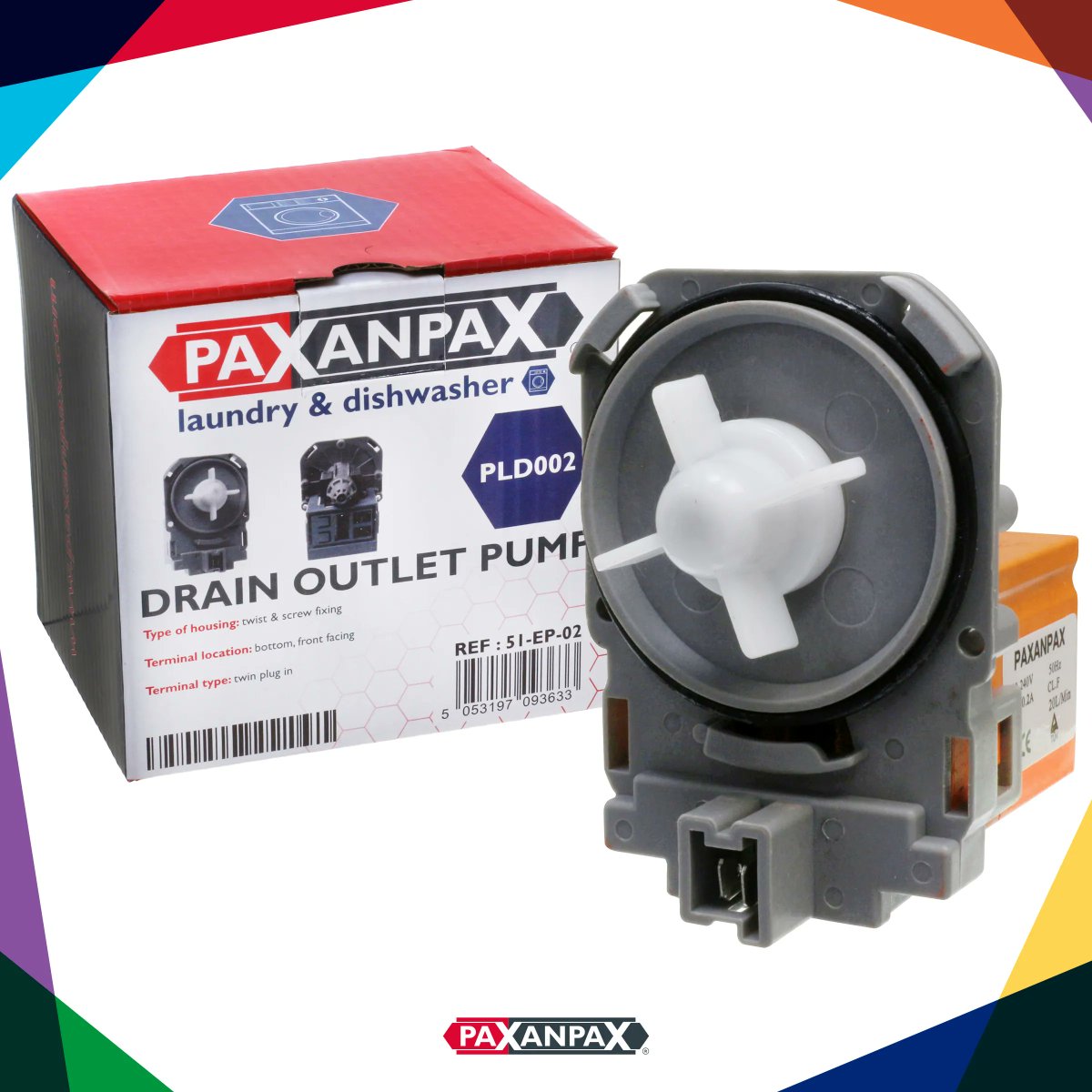 Paxanpax's tweet image. This popular drain outlet pump base has twin plug-in, front-facing terminals. With a twist and screw fixing, this pump will fit multiple makes and models. Explore it and other pumps on the Paxanpax website for details.

buff.ly/40YGd6r

#spareparts #drainpump #laundry