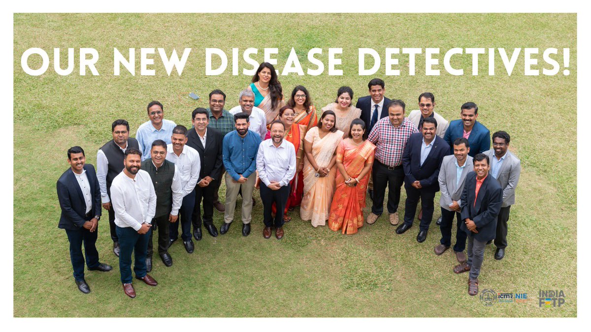 Congratulations new #DiseaseDetectives of #IndiaFETP at #ICMRNIE #ICMR

#FETP #FieldEpidemiology #FieldEpidemiologist #FieldEpidemiologists #graduation #graduation2023 #graduated #graduates #graduationceremony