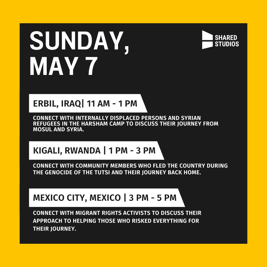 SharedStudios's tweet photo. Throughout the Centennial, we will connect to communities in India, Rwanda, Iraq, Mexico, Colombia, South Africa, Brazil and Ethiopia to explore journeys across borders and how these movements (re)shape our understanding of the world.
We hope to see you there!
#sharedstudios https://t.co/CPaLFjWy6z