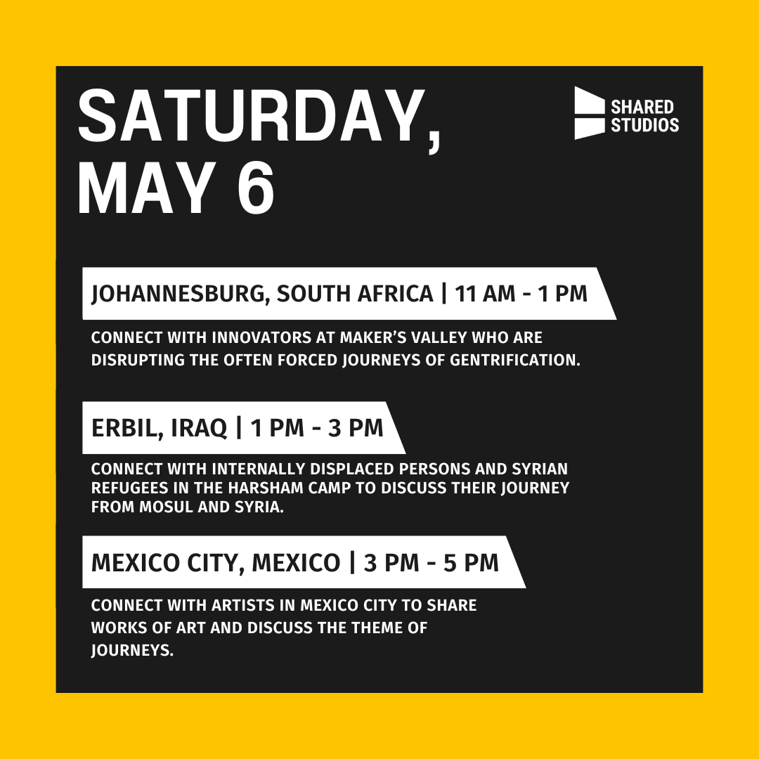 SharedStudios's tweet photo. Throughout the Centennial, we will connect to communities in India, Rwanda, Iraq, Mexico, Colombia, South Africa, Brazil and Ethiopia to explore journeys across borders and how these movements (re)shape our understanding of the world.
We hope to see you there!
#sharedstudios https://t.co/CPaLFjWy6z