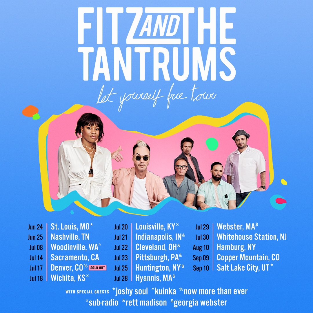 stoked to share that I’m opening a few shows for @FitzAndTantrums this July in Cleveland and Pittsburgh as well as opening their co-headlining show with @andygrammer at @rock_the_ruins in Indianapolis! Hope to see you there! 💗🦋