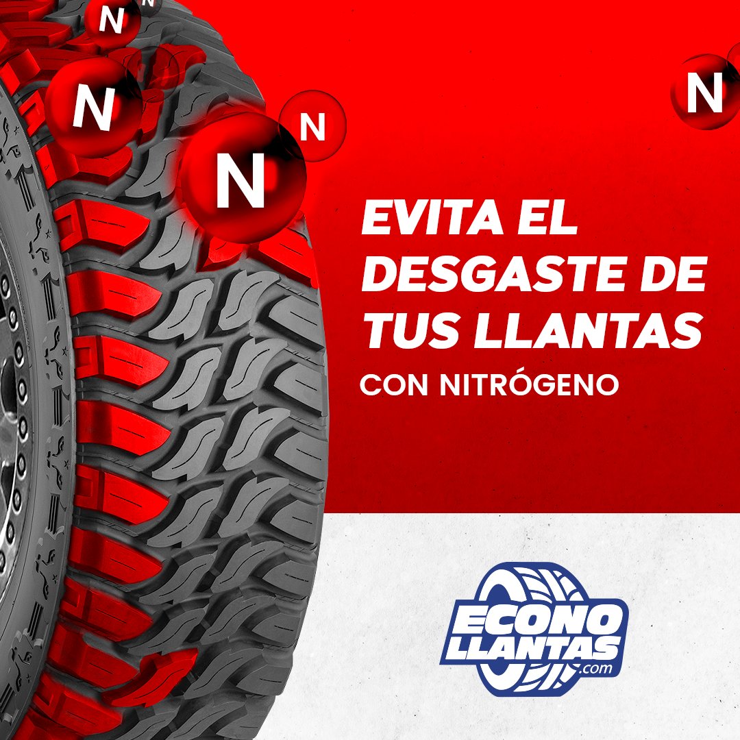 ECONOLLANTAS's tweet photo. El inflar tus llantas con nitrógeno ayuda a evitar el desgaste ya que mantiene la presión correcta por más tiempo, al ser más denso que el aire se escapa menos.🛞💨

Visita cualquiera de nuestras 50 sucursales y solicita el servicio.😃

Cotiza  aquí 👉 https://t.co/TvqVBeFgDz https://t.co/QfW0k1TEGh