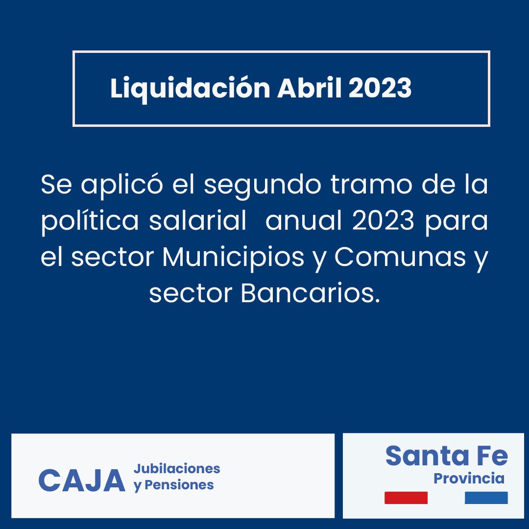 caja_sf's tweet photo. 📍Novedades de la liquidación del mes de Abril 👇

#haberespasivoabril
#laCajaMasCerca https://t.co/JNVJkaPmwe