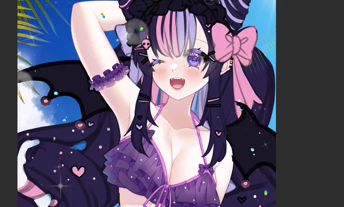 Commission progress from today's stream~  #ych #ychcommission #ArtCommission #artcommissions #commissions #artistontwitter #vtuberart