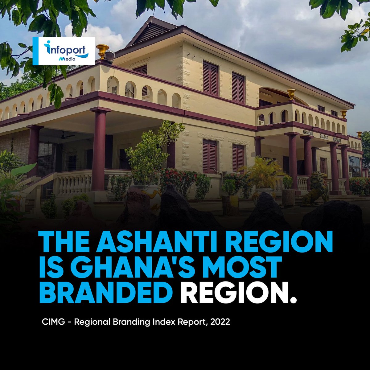 Ashanti Region Tops Ghana Regional Brand Index in New Study by CIMG.
 #AshantiRegion #GhanaRegionalBrandIndex #tourism #Ghana #GreaterAccra #EasternRegion #CentralRegion #cultureandheritage #localtourism #investmentclimate #localpeople