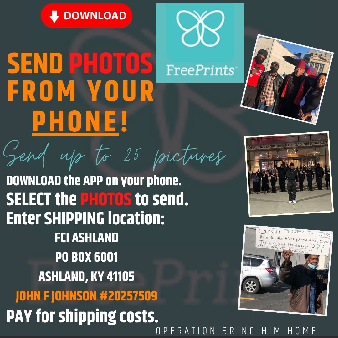 OBHH_Campaign's tweet photo. Download the FreePrints App and send up to 15 photos, to Grand Master Jay, direct from your iPhone or Android.

You only pay for shipping costs and FreePrints will deliver the photos to the FCI Ashland.

Share some love! https://t.co/aTpNt3s6aG