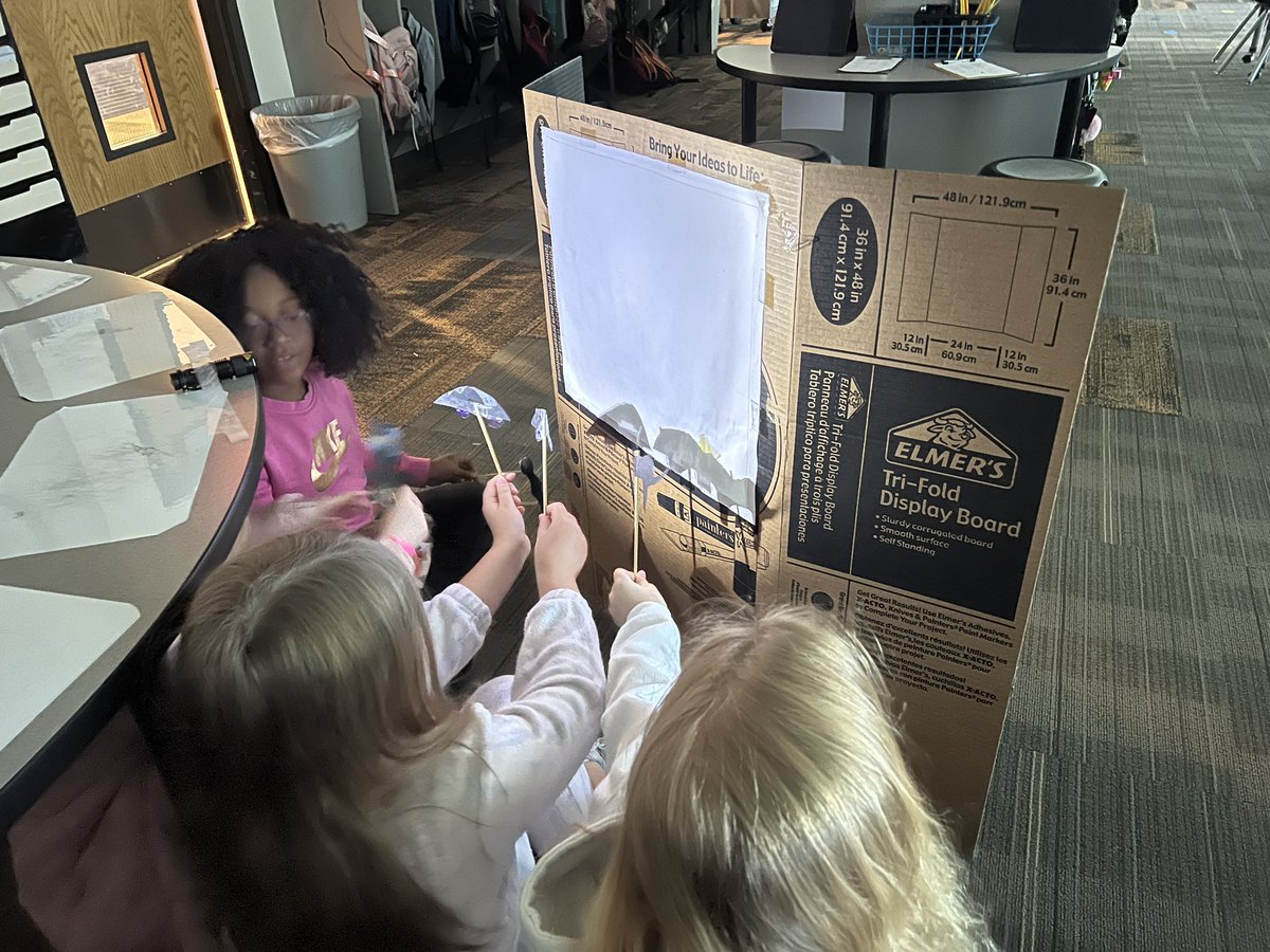 Studio3EPiC's tweet photo. Shadow Puppetry is one of our favorites! Students created their own story and puppets for this challenge! https://t.co/tTFyN0bZzO