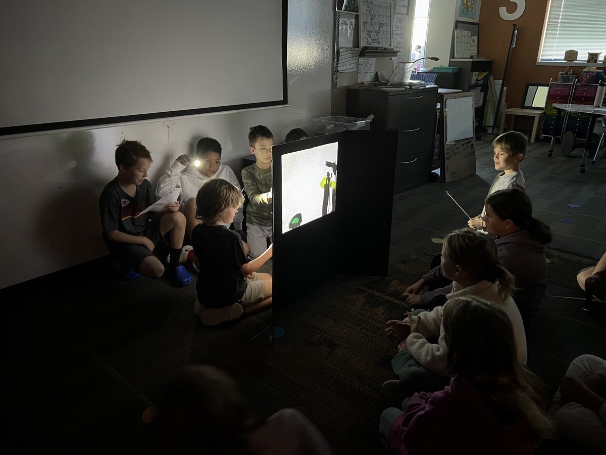 Studio3EPiC's tweet photo. Shadow Puppetry is one of our favorites! Students created their own story and puppets for this challenge! https://t.co/tTFyN0bZzO