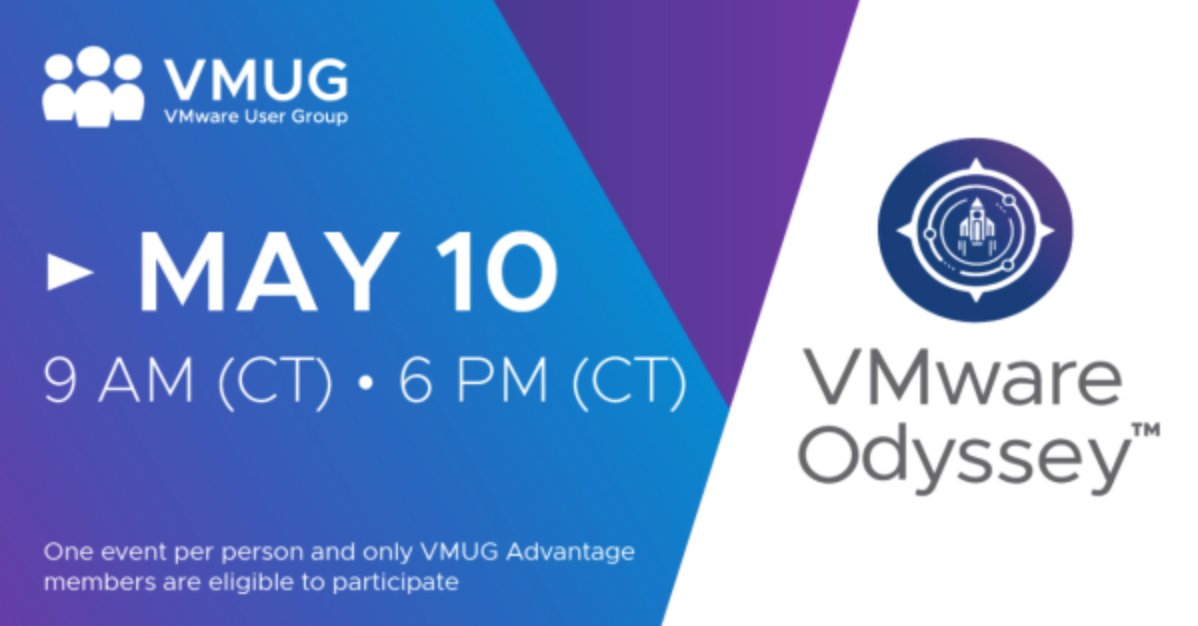 VMwareHOL's tweet photo. π Prepare for the #VMUG Odyssey Challenge on May 10th! Boost your #vSphere skills with the @VMwarevSphere - Advanced Topics lab. Join the competition and win big! πͺ Start studying now:π@VMware #vSphere #VMwareExpert #VMware
β‘οΈ https://t.co/HhiKXb6wJr β¬
οΈ https://t.co/8GPv8zULyo