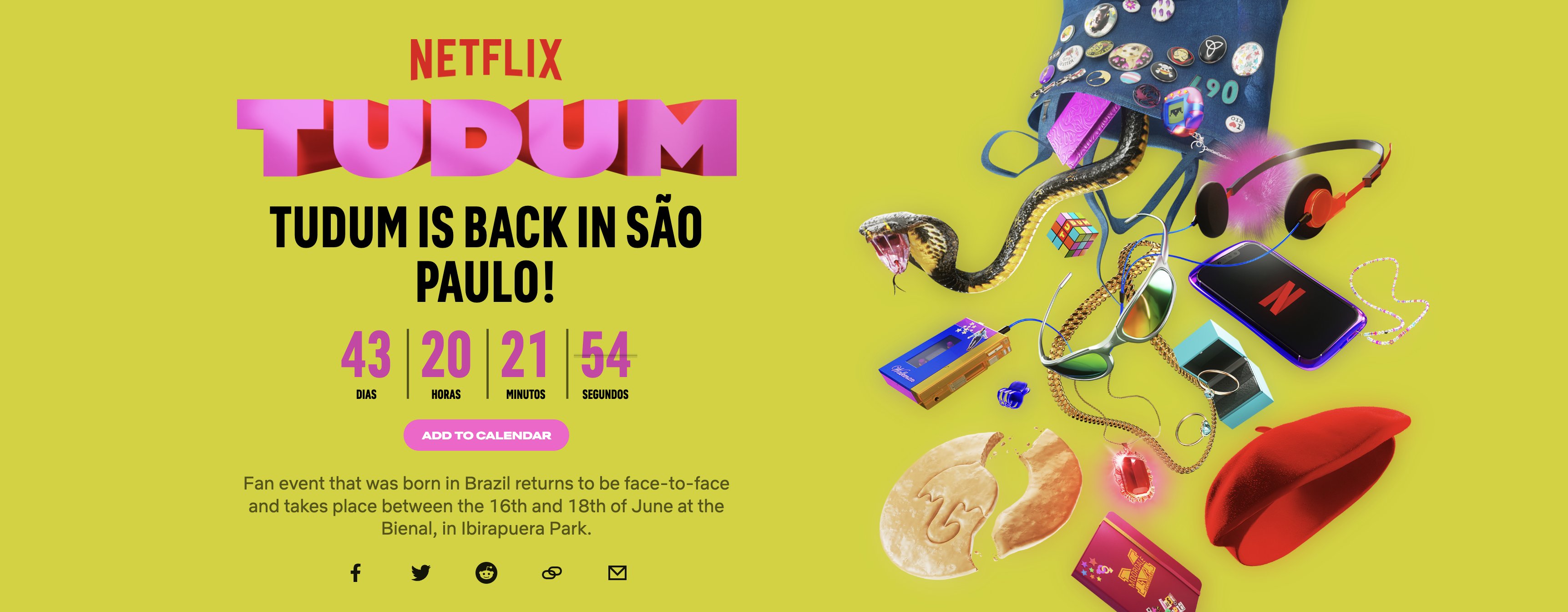 Netflix Tudum will take place in San Paolo, Brasil on 17 June