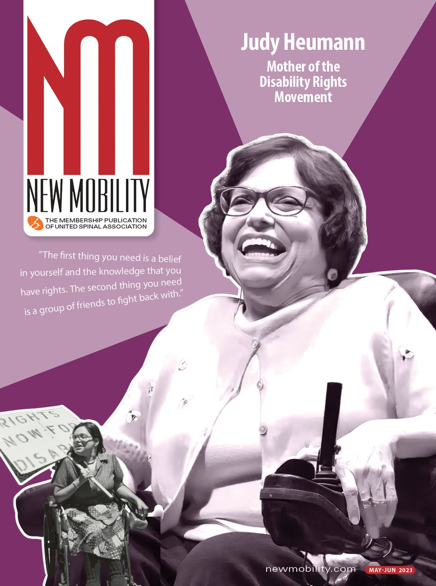 NewMobilityMag's tweet photo. Remembering Judy Heumann, The Caregiving Crisis, Parenting as a Quadriplegic, Wheelchair-Using Teachers, Power Assist Gear Guide, and more. The May/June issue: https://t.co/7AcHsrN4F6 https://t.co/sG5IDNfU3A