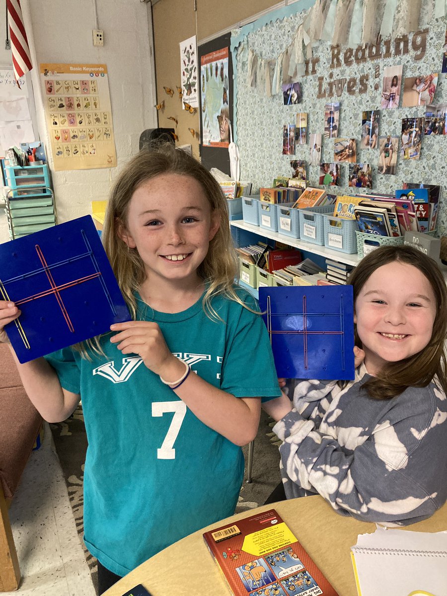 aestohs's tweet photo. We are exploring patterns, symmetry, and 3D shapes with magformers, the cards from the game, Zangle, geoboards, and paper. @MathematicsFcps https://t.co/fLNrYpiUow