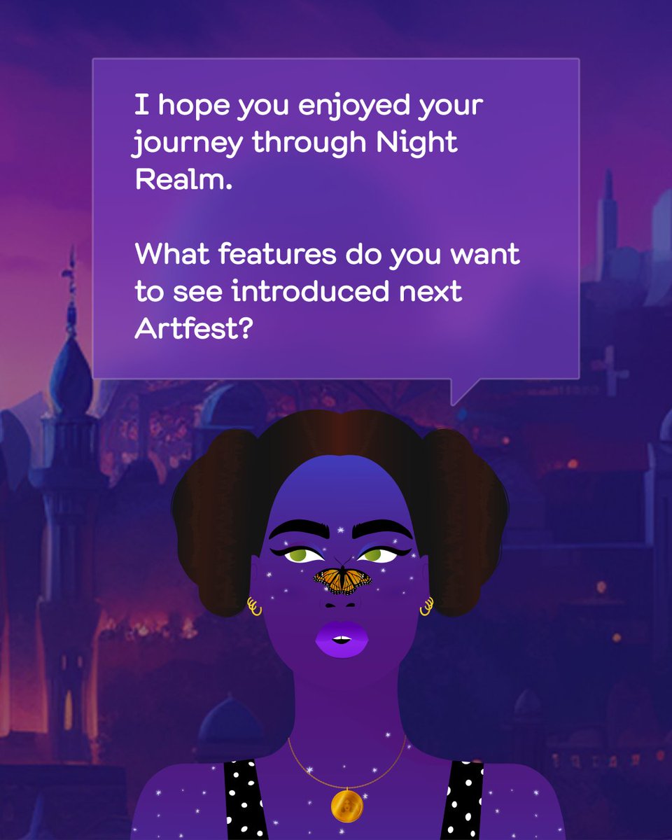 World of Women (@worldofwomenxyz) on Twitter photo ๐ We'd love to hear from you! What features do you want to see in the next Artfest? Share your ideas in the comments. ๐ฌ
๐ Narrated by <a href="/WoWPixiesNFT/">PIXIES WORLD ๐งโโ๏ธ MINTING NOW</a> Night Goddess WoW ๐ ๐ We'd love to hear from you! What features do you want to see in the next Artfest? Share your ideas in the comments. ๐ฌ
๐ Narrated by <a href="/WoWPixiesNFT/">PIXIES WORLD ๐งโโ๏ธ MINTING NOW</a> Night Goddess WoW ๐