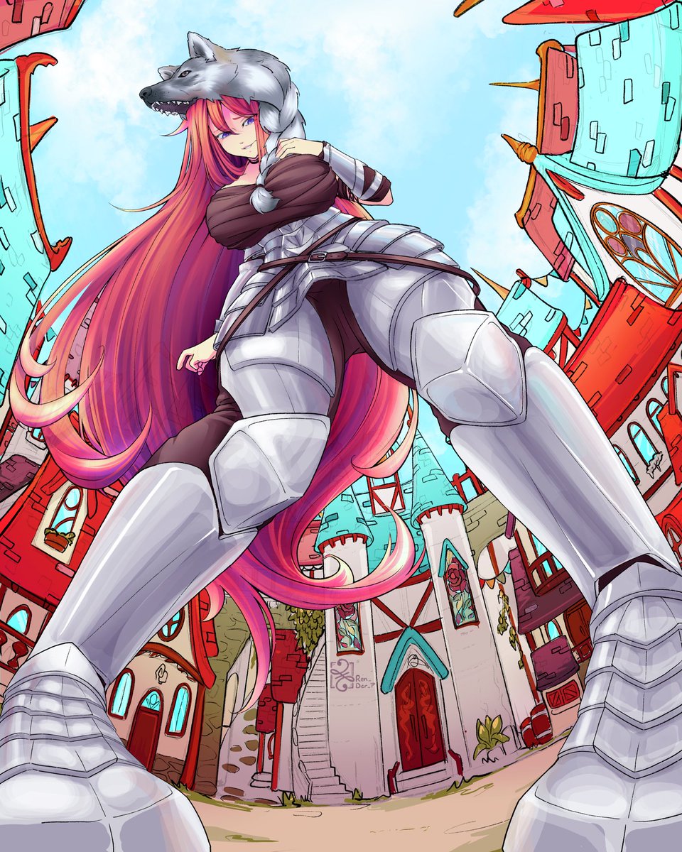 making quite the entrance! ^u^

Commissioned by <a href="/JithJith8075/">JithJith</a> 
#sizetwitter #巨大娘 #giantess