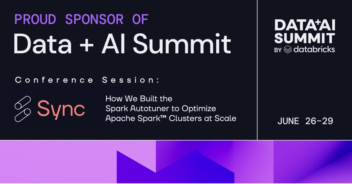 We're excited to present at this year's #DataAISummit by @databricks ! We're going to give a deep dive into how we built our product and showcase some exciting new features!