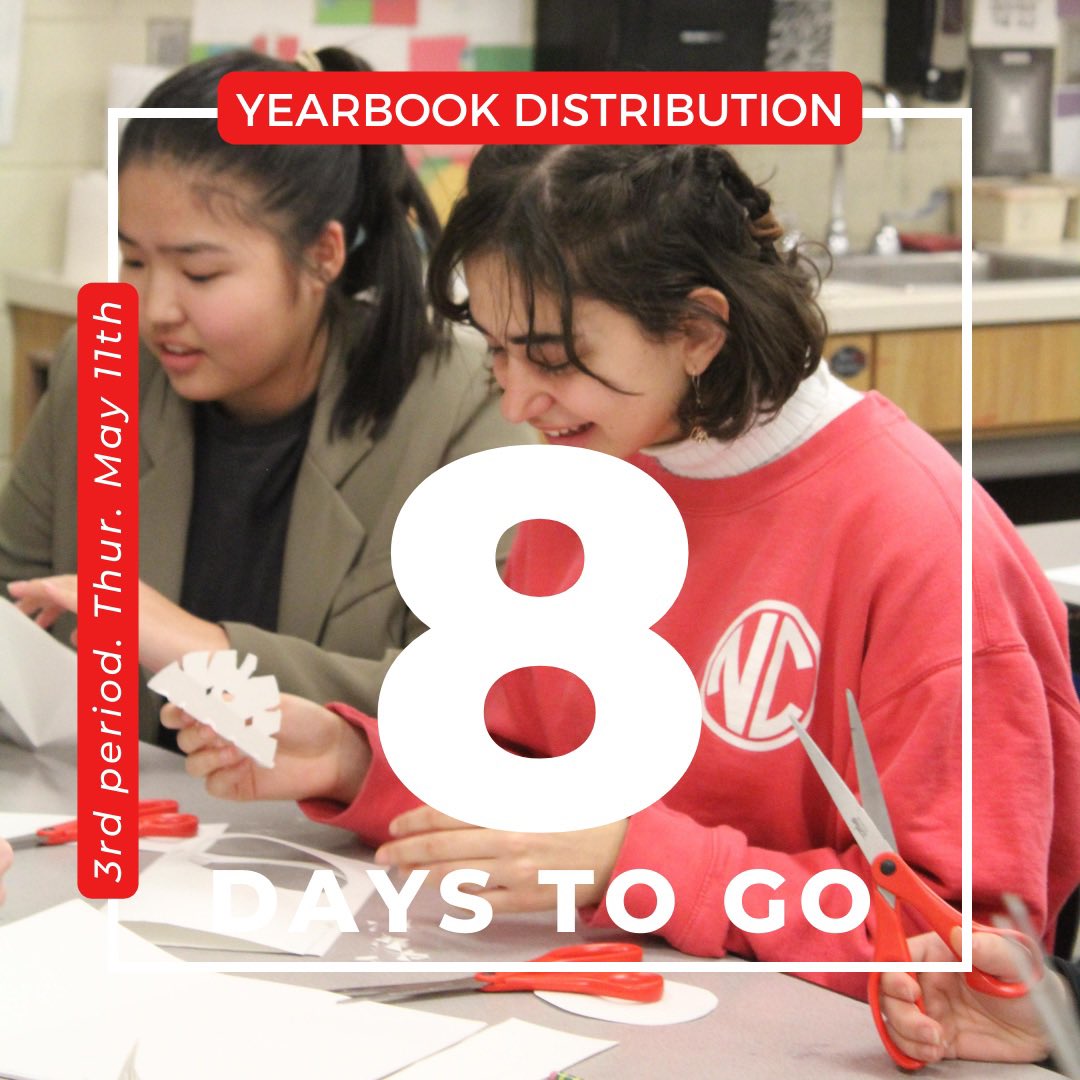 JeffCo_YB's tweet photo. 8️⃣ EIGHT 8️⃣
Pre-ordered copies of #redefined2023 will be handed out on THURSDAY, MAY 11 during 3rd/lunch. Students who purchased have received a blue flyer explaining the details. #jeffco https://t.co/9ScGBNS73O