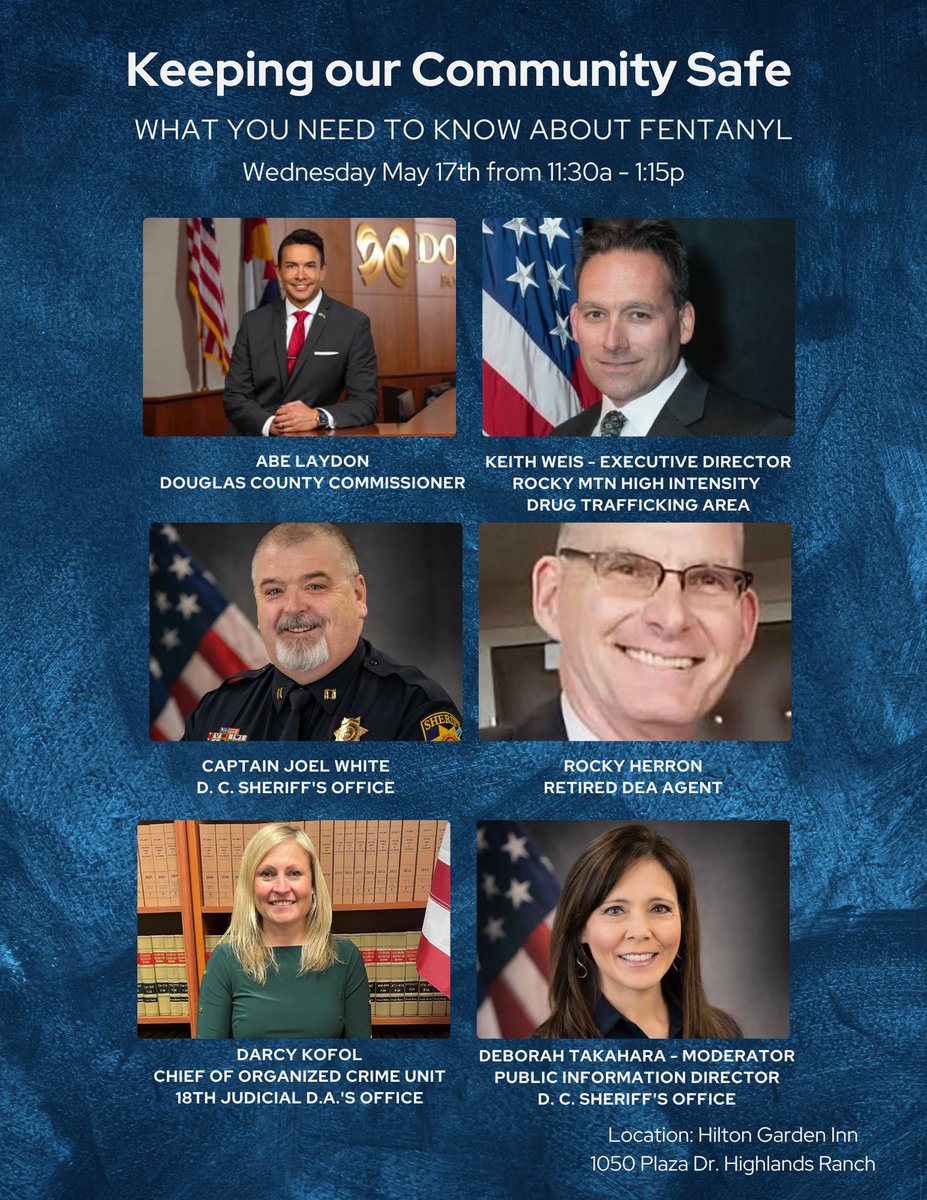 Our upcoming NWDC Chamber and EDC membership luncheon on May 17th- What you need to know about fentanyl... members.nwdouglascounty.org/events/details…