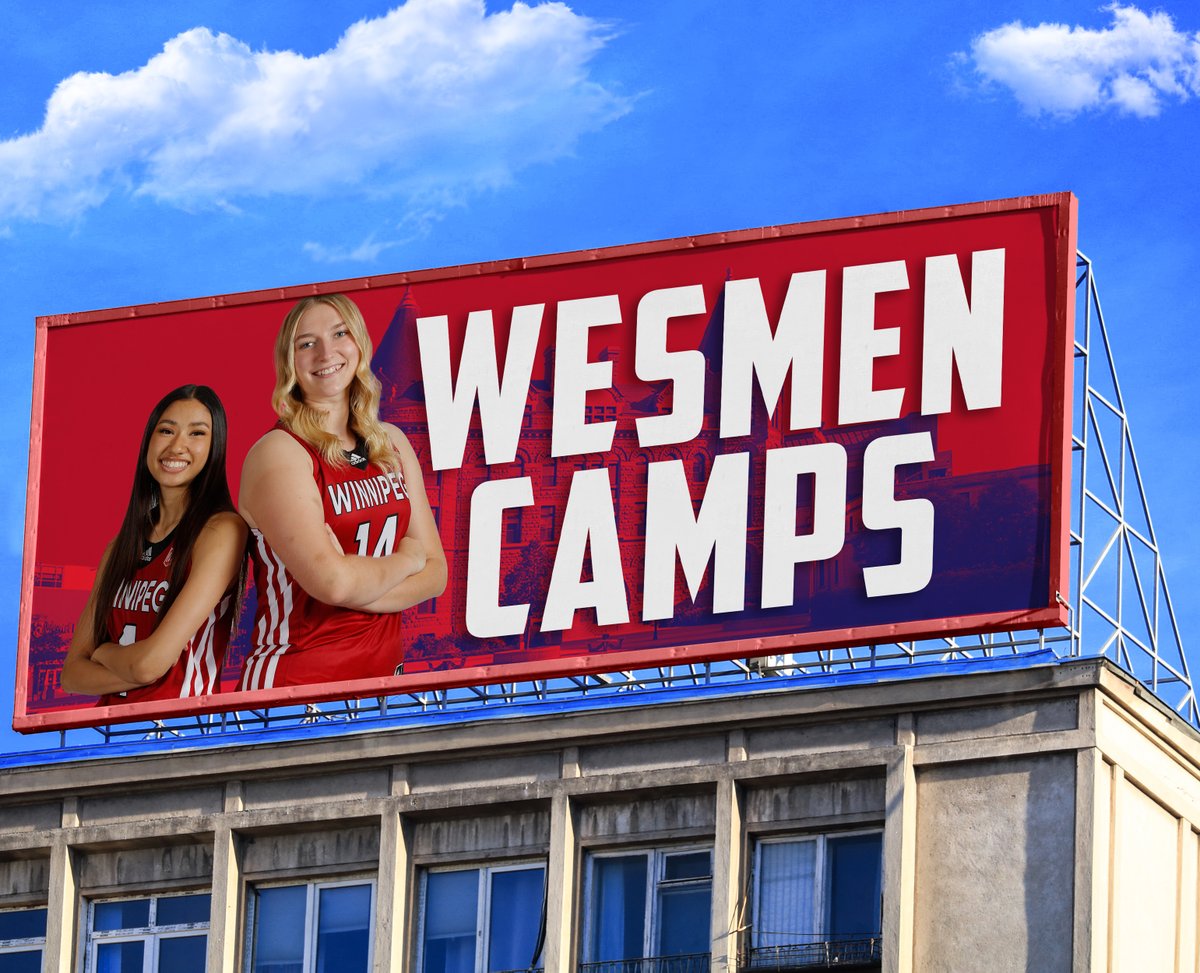 If you want to camp in August, we have a suggestion.

The <a href="/Wesmen_WBB/">Wesmen Women’s Basketball</a> program will be hosting sessions Aug. 21-25 for girls in Grades 7 to 12. Learn from and train with Wesmen players and coaches.

You can register online now.

wesmen.ca/news/2023/5/3/…

#WePlayForWinnipeg