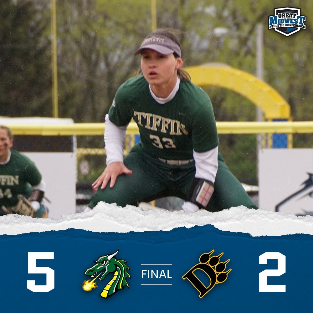 GreatMidwestAC's tweet photo. 2023 #GreatMidwest Softball Championship - Final 🥎

@gotiffindragons - 5
@ODUAthletics - 2 https://t.co/wGhgAJf8Ul