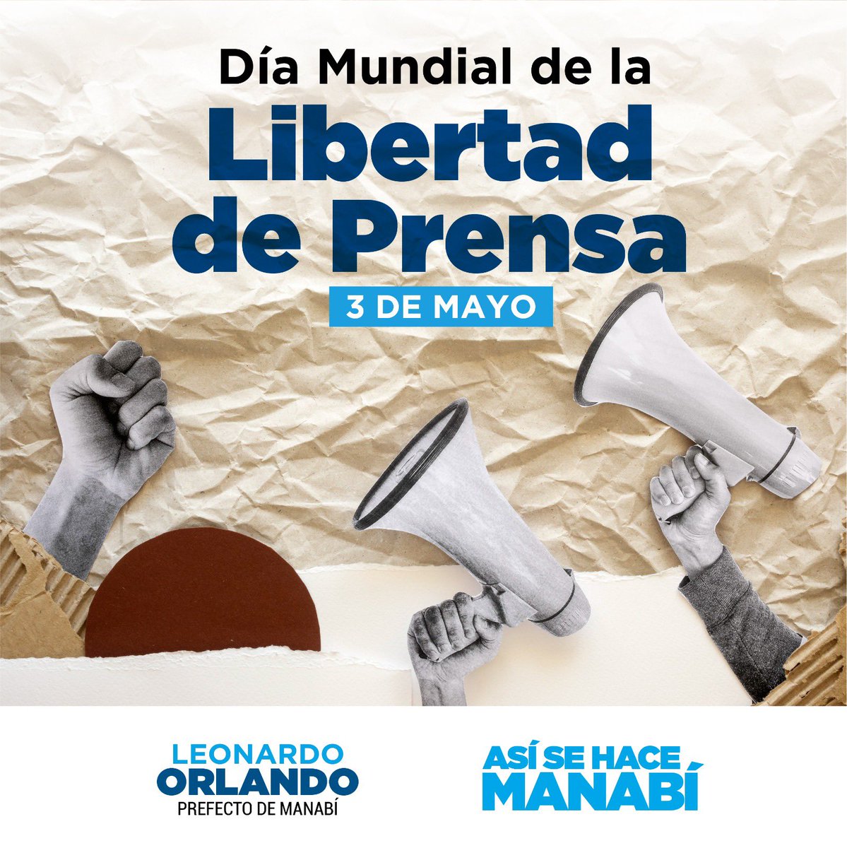 Leoorlandoa's tweet photo. En este Día Mundial de la Libertad de Prensa recordamos que este derecho es fundamental para los avances de una sociedad mejor informada. 

Aunamos esfuerzos por que se continúe con el respeto a la libertad de expresión de todos los ciudadanos.

Y se cultive el valor de la verdad ante todas las cosas

#DiaMundialDeLaLibertaDePrensa